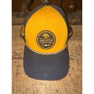 University of Iowa Black Clover Hat Live‎ Lucky Yellow Black SnapBack
